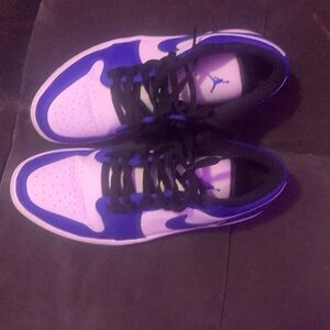 Nike air Jordan 1 low white royal black and blue